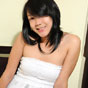 Heaven is a pretty smiling girl taking off her white dress!
